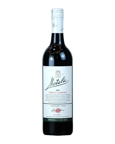  Rượu vang đỏ Úc Metala Shiraz Cabernet 2021 trên 5% ABV* 