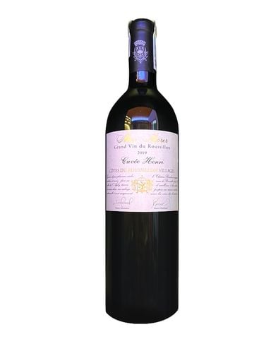  Rượu vang đỏ Pháp AOP Côtes du Roussillon Villages, Mas Morer Cuvee Henri 2019 trên 5% ABV* 
