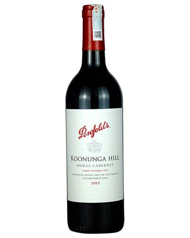  Rượu vang đỏ Úc Penfolds Koonunga Hill Shiraz Cabernet 2019 trên 5% ABV* 