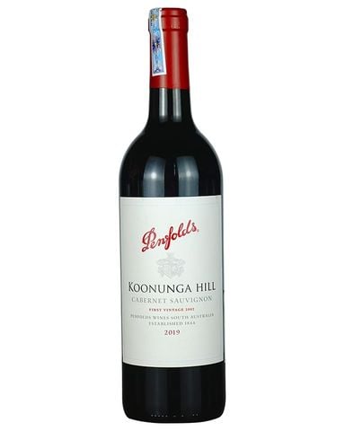  Rượu vang đỏ Úc Penfolds Koonunga Hill Cabernet Sauvignon 2019 trên 5% ABV* 
