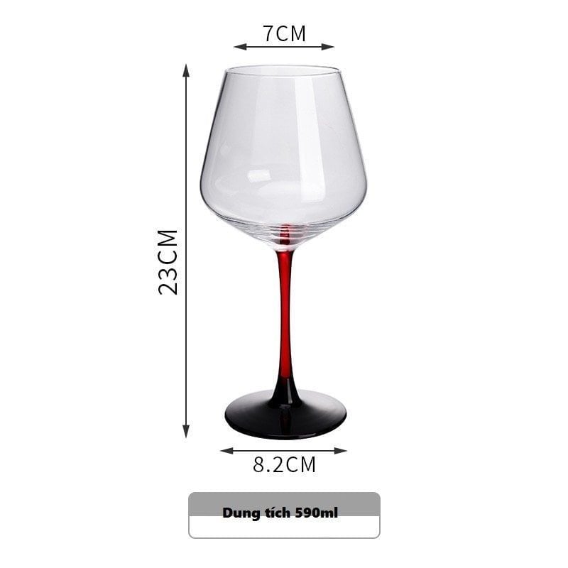  Ly rượu vang - Bộ 6 ly Crystal Moser & CIO Elegance Series Goblets 590ml 
