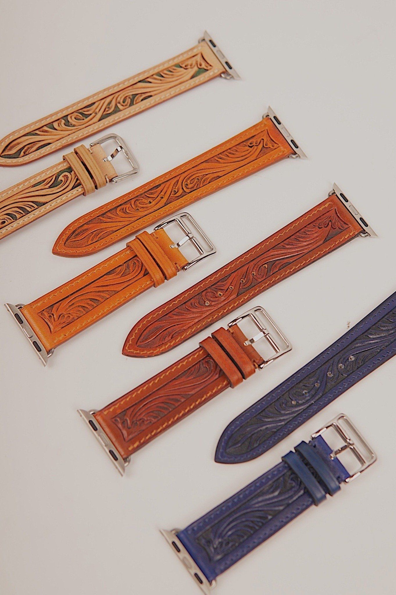 AppleWatch Hand Carved Sheridan Strap