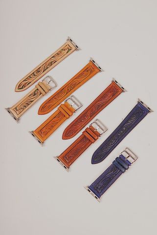  AppleWatch Hand Carved Sheridan Strap 
