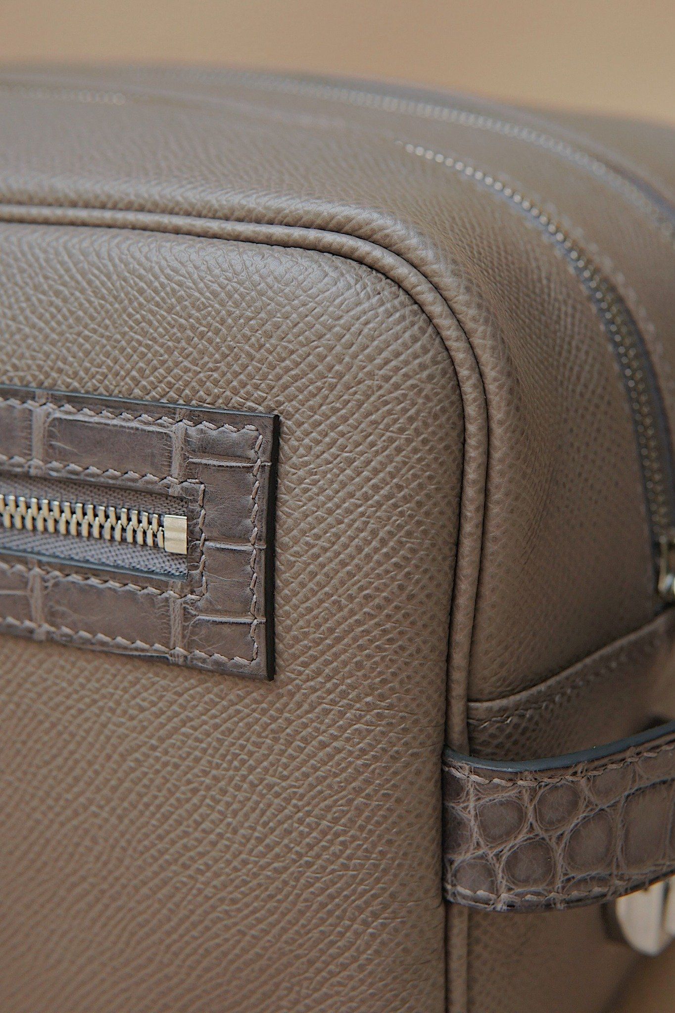 Double Dopp Kit Bag (Mix with Cro & Lizard)