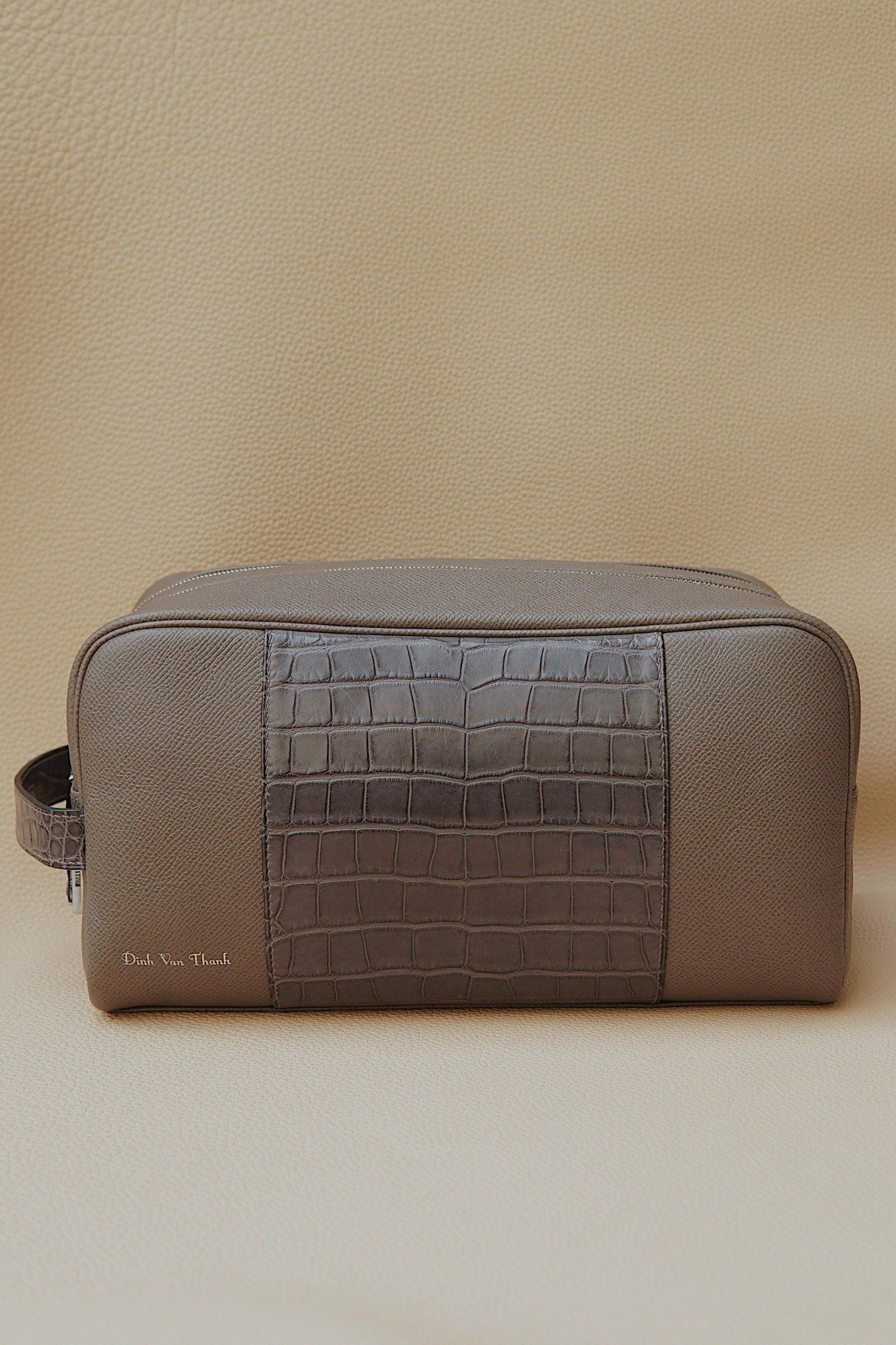 Double Dopp Kit Bag (Mix with Cro & Lizard)