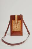 Slim Sling Phone Bag (Carved Details)