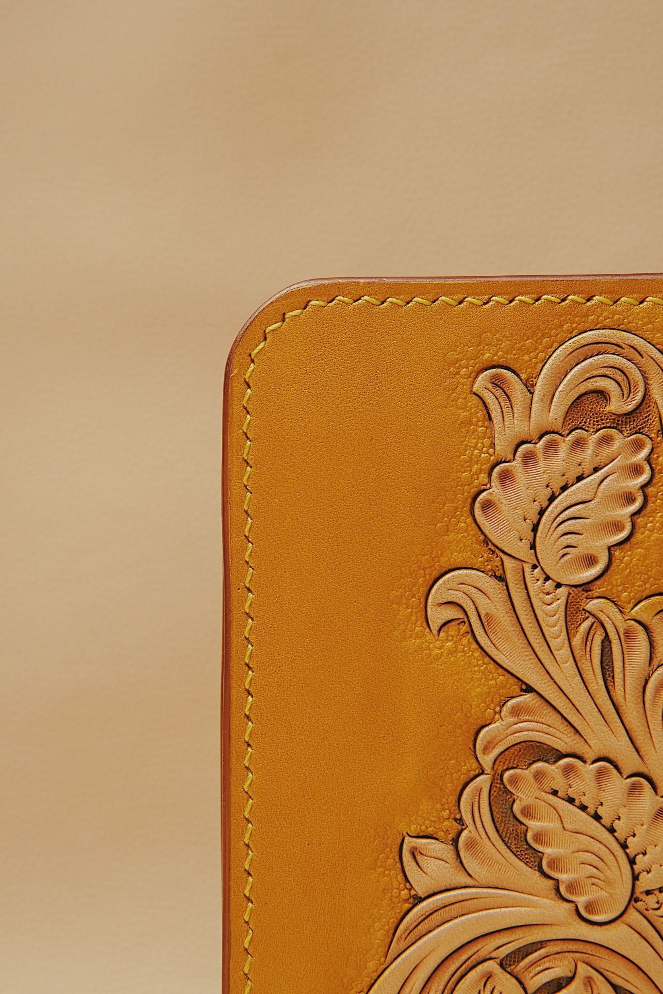 Hand Carved Biker Wallet