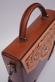 Box Bag (Flap and Bottom Hand Carved)