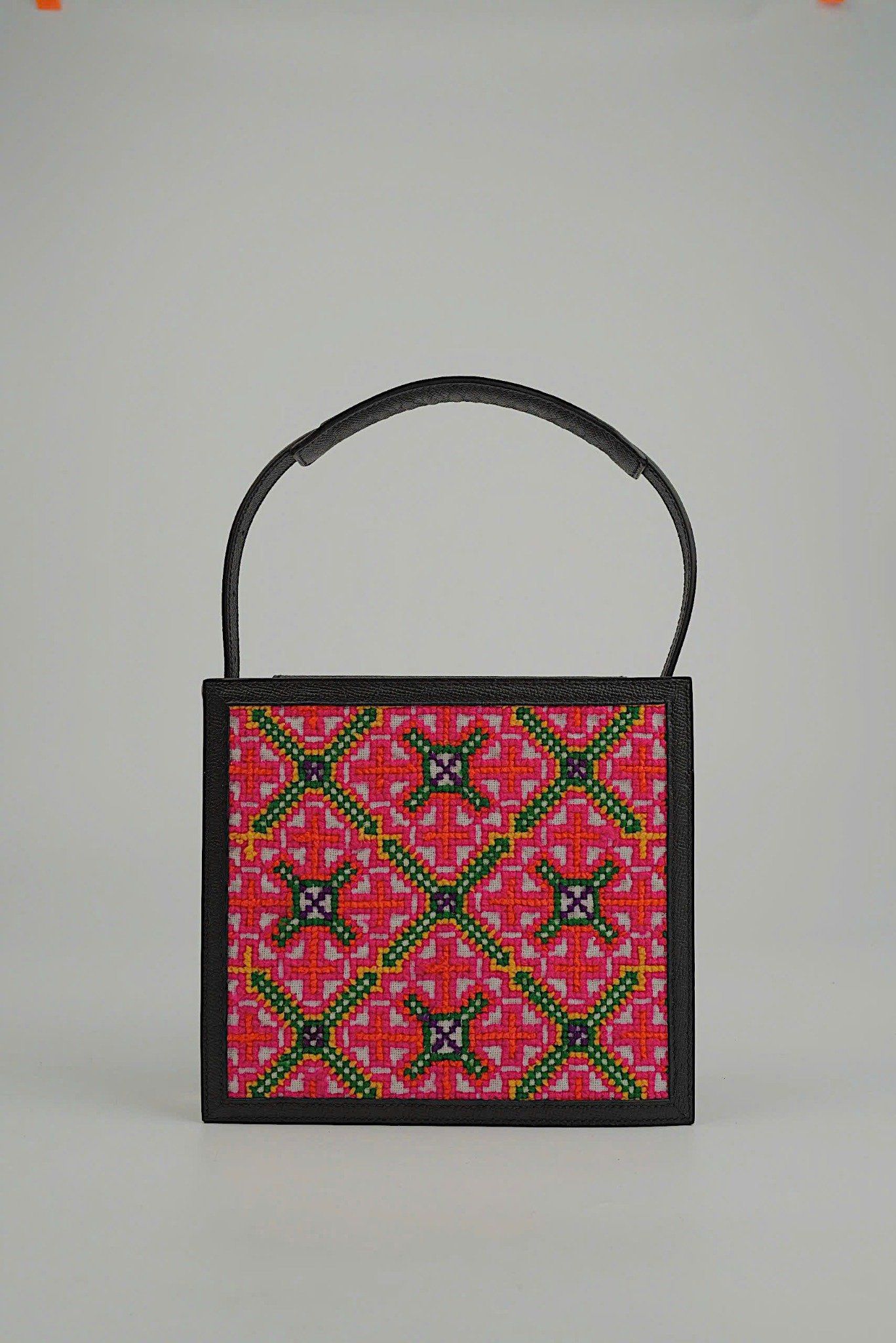 Brocade Mixed Square Bag