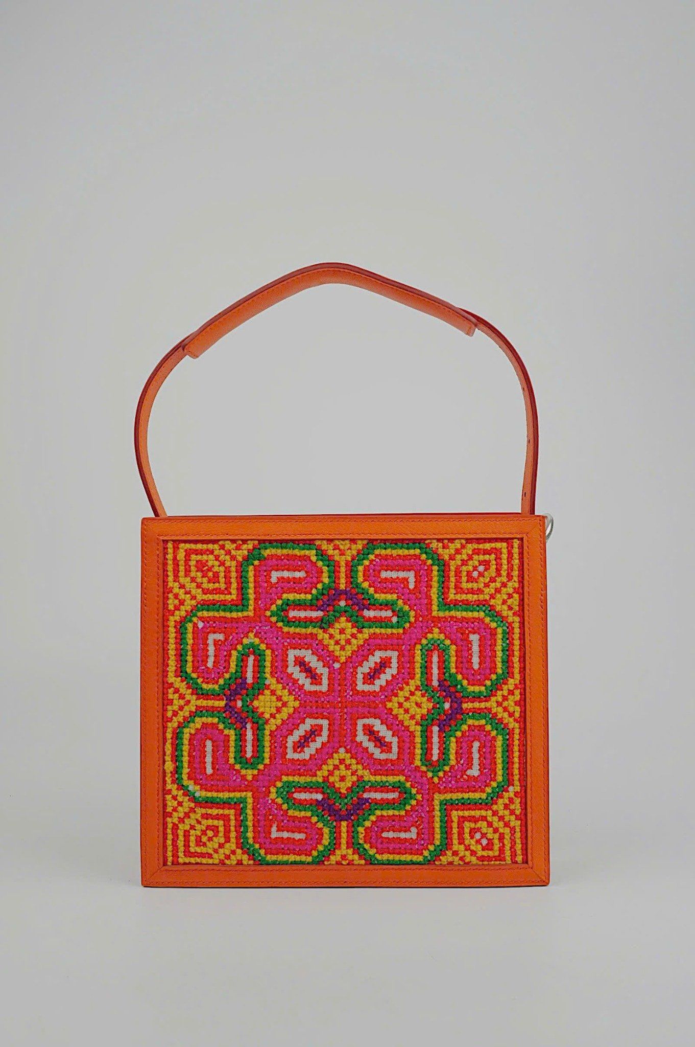 Brocade Mixed Square Bag