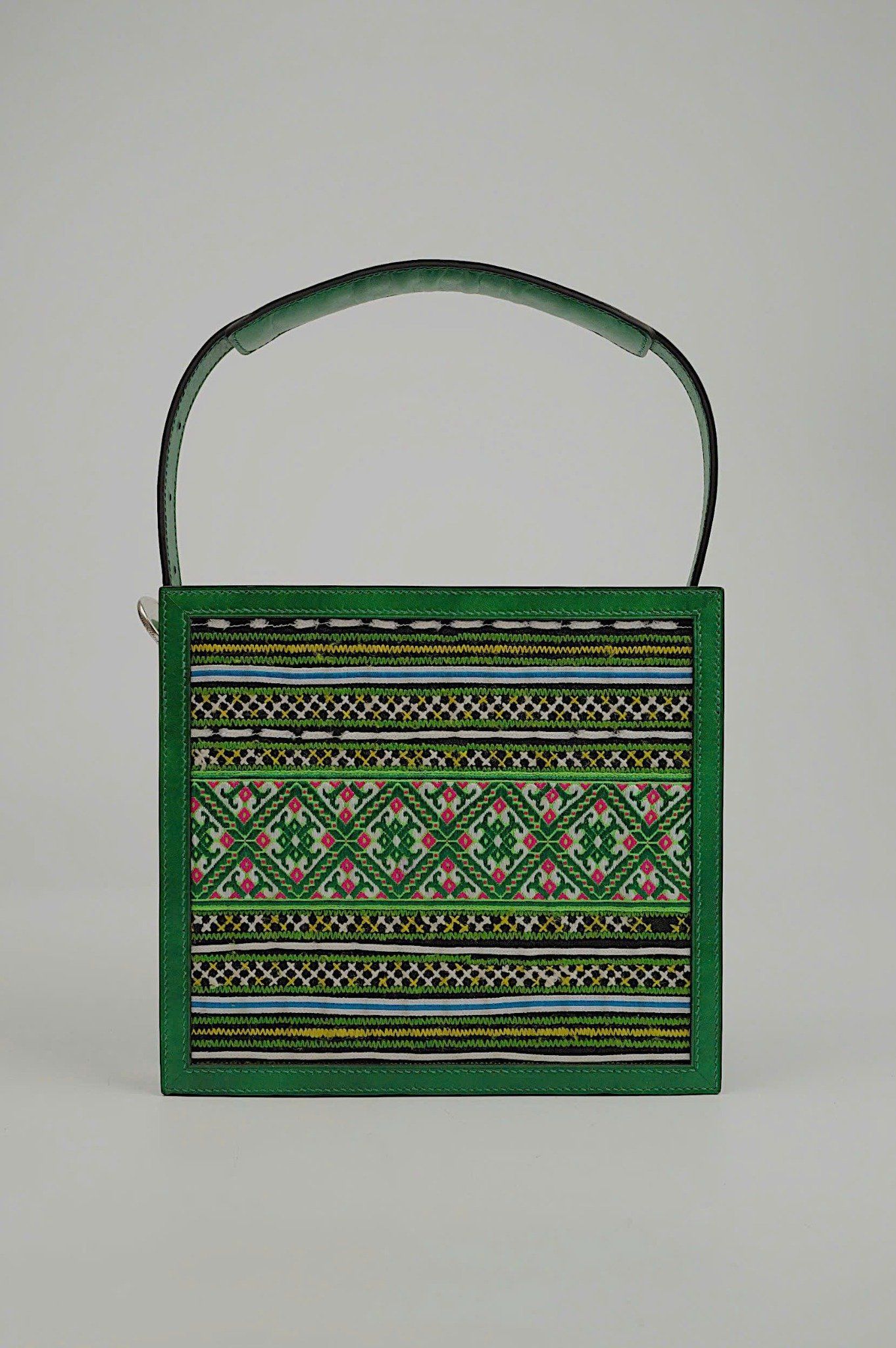 Brocade Mixed Square Bag