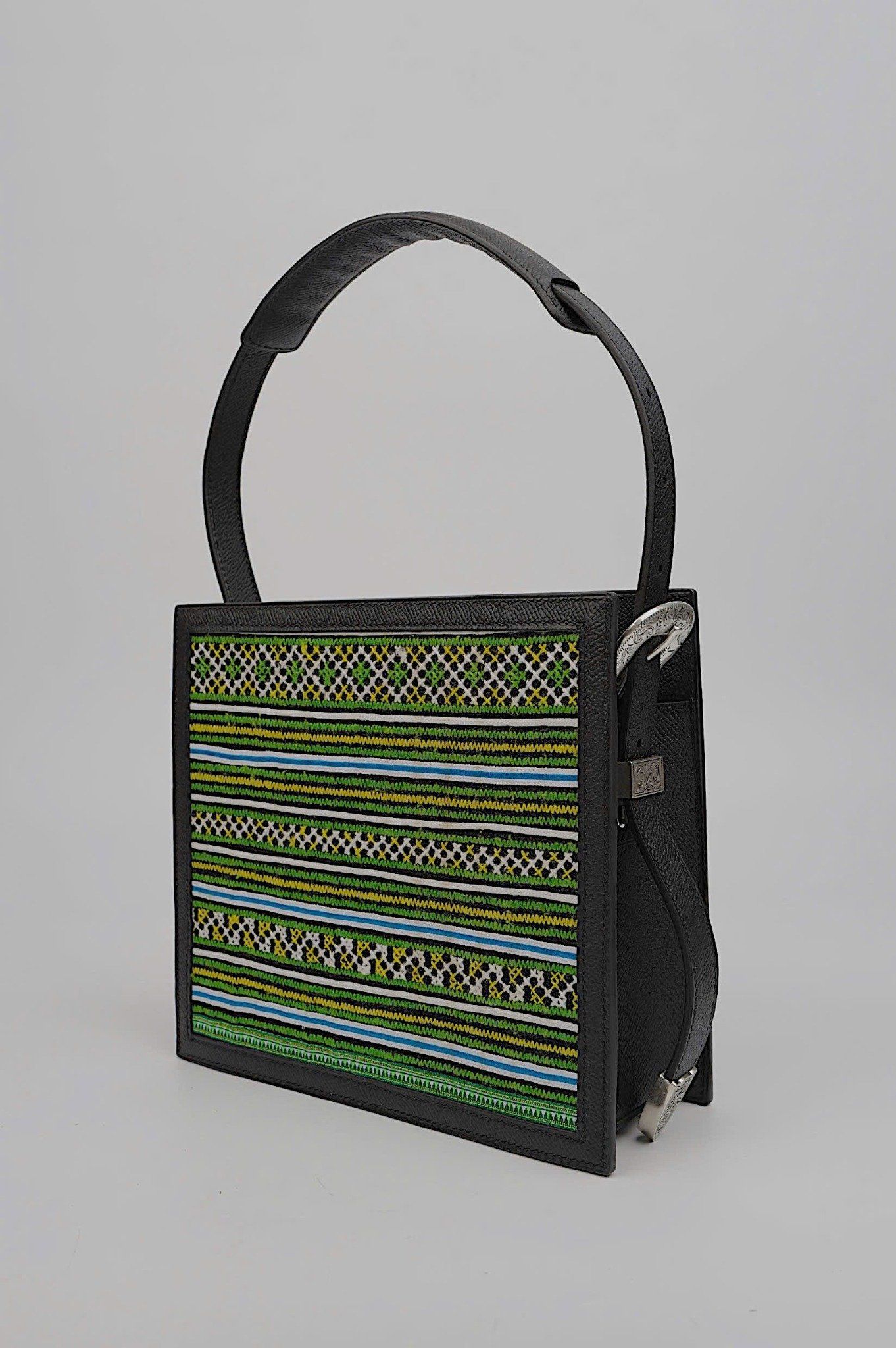 Brocade Mixed Square Bag