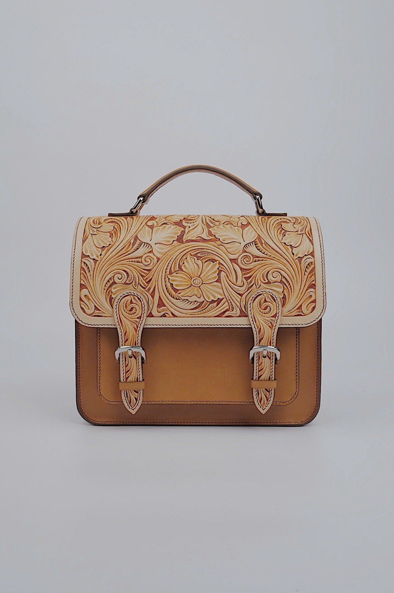 Satchel Mini (Hand Carved Flap)