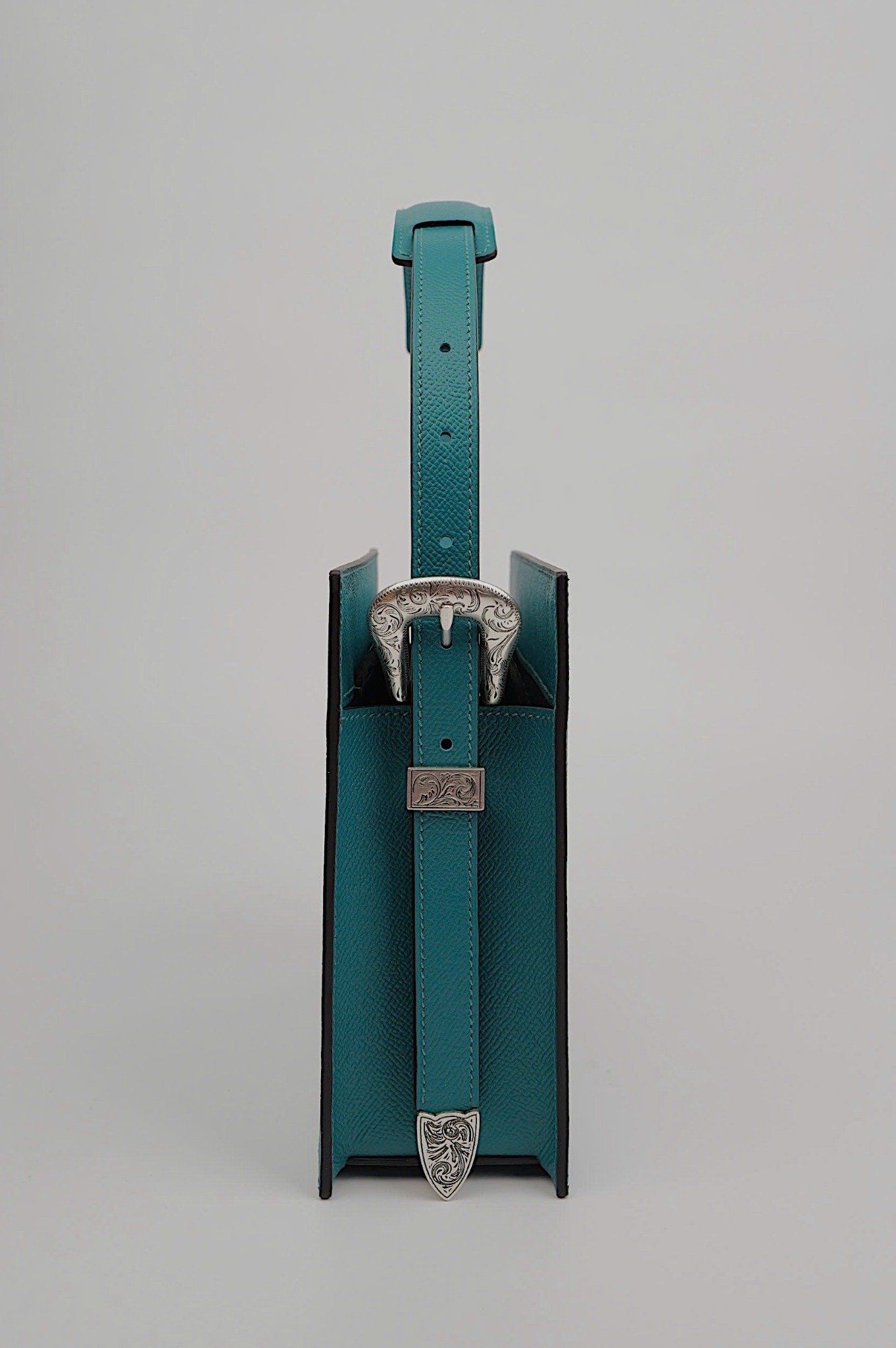 Crane Bird And Blossom (Hand Carved Square Bag)