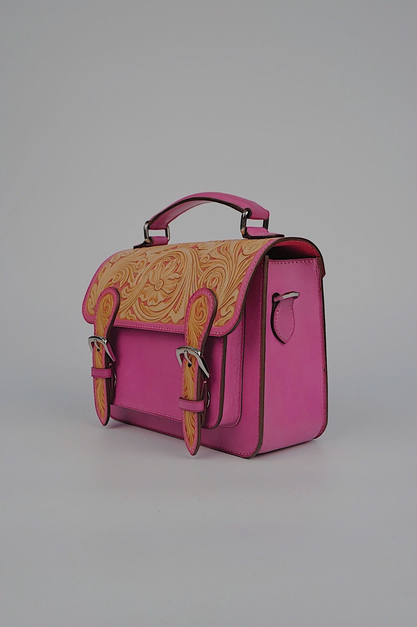 Satchel Mini (Hand Carved Flap)