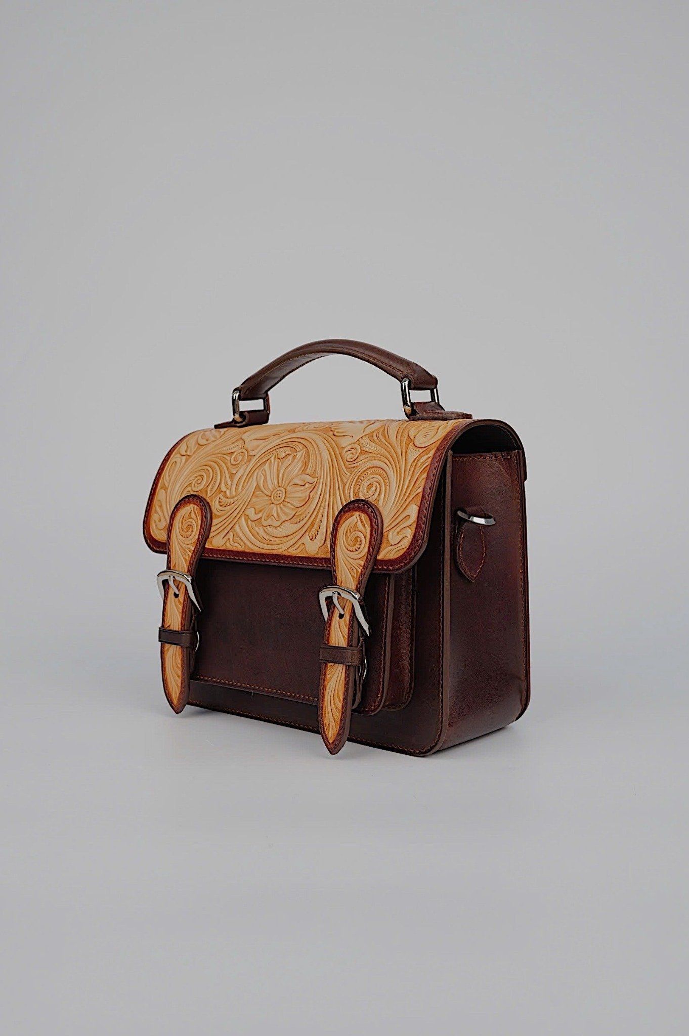 Satchel Mini (Hand Carved Flap)