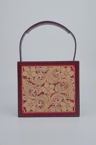  Hand Carved Sheridan (Square Bag) 