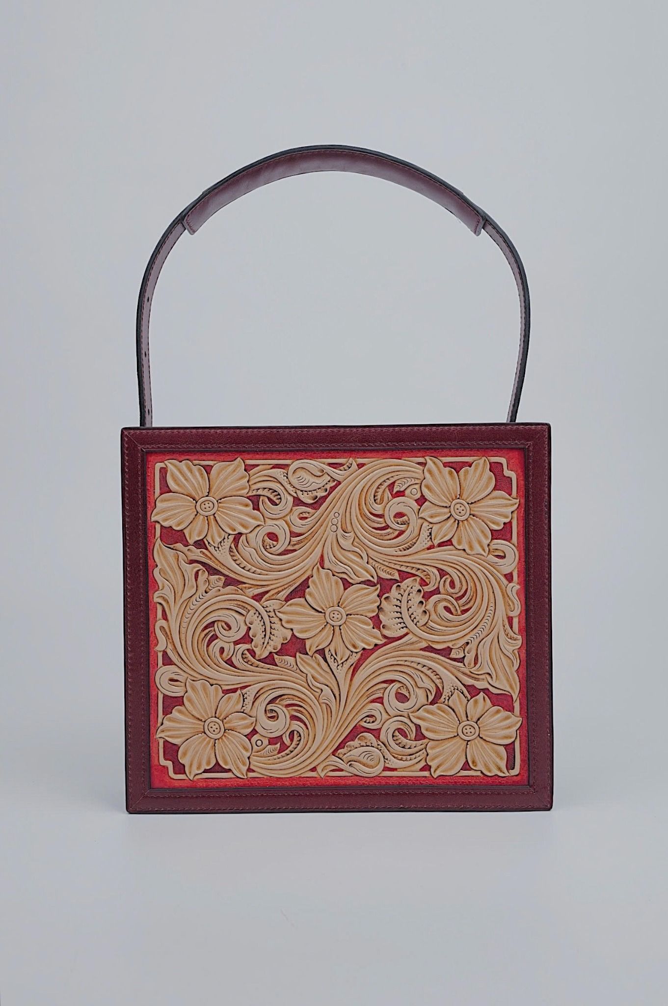 Hand Carved Sheridan (Square Bag)
