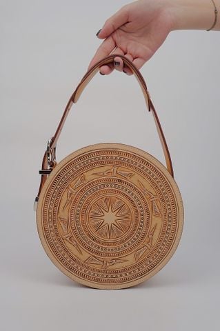  Dong Son Drum (Hand Carved Round Bag) 