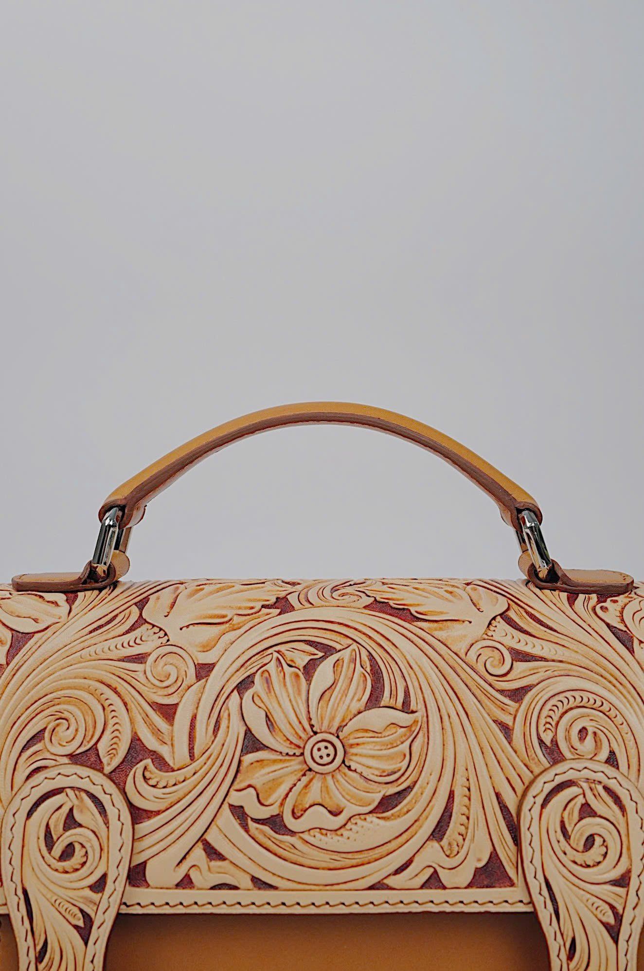 Satchel Mini (Hand Carved Flap)