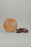 Crane Bird And Blossom (Hand Carved Round Bag)
