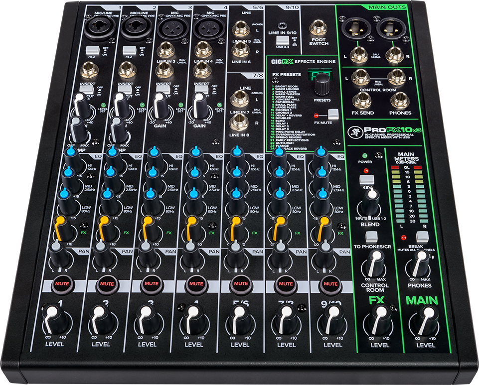 MACKIE PRO FX 10 v3 Mixer analog nhacvietdts