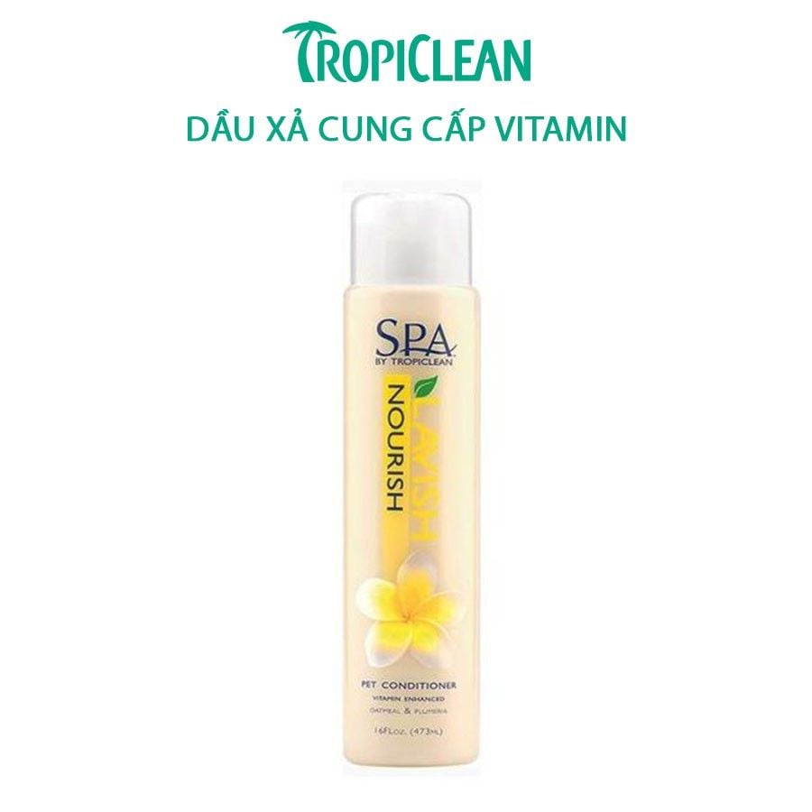  Dầu xả phục hồi dưỡng lông chó mèo Tropiclean 473ml 