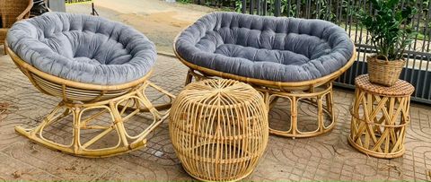  Bàn ghế đan mây 04 
