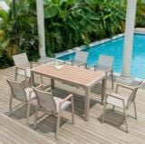  Bàn ghế sân vườn giả mây 