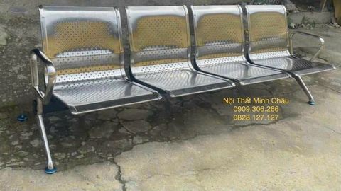  Ghế băng chờ inox 4 chỗ 