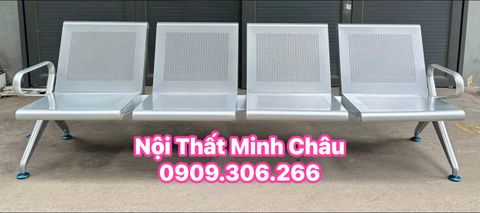  Ghế băng chờ thép sơn tĩnh điện - 4 chỗ 