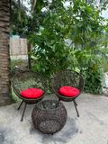  Bàn ghế đan mây 01 