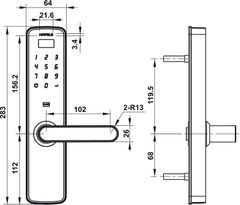 Khóa điện tử Hafele DL7000