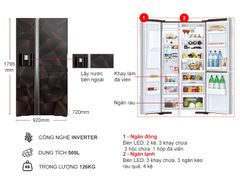 Tủ lạnh Hitachi Inverter 569 lít R-FM800XAGGV9X (GBZ)
