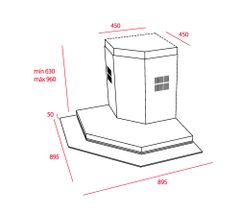 Máy hút mùi treo tường Teka DQ2 985