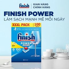 Viên rửa chén bát Finish Essential 100 viên [6 chức năng - Hàng chính hãng - Tem phụ Tiếng Việt]