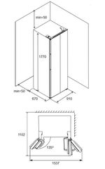 Tủ lạnh side by side Hafele HF-SB5601FB 534.14.100