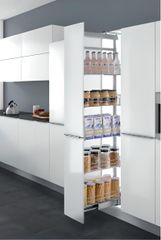 TỦ ĐỒ KHÔ GIỎ NAN TRÒN CÁNH KÉO HIGOLD 6 TẦNG 300MM 201103