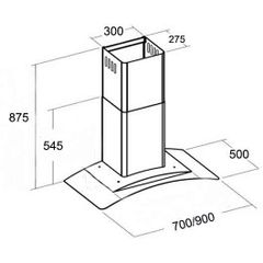 Hút mùi kính cong Kocher K-228T
