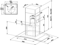 Hút mùi đảo Faber Tratto Isola