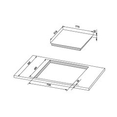 Bếp từ 3 vùng nấu Hafele HC-IS773EA 535.02.242