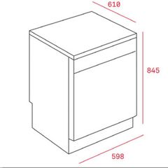 Máy rửa bát Teka LP9 850 INOX