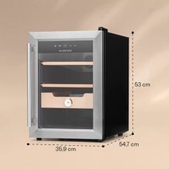 Tủ bảo quản 37L Cigar Klarstein El Presidente - Màu bạc