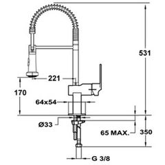 Vòi rửa bát Teka Kobe Pro