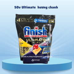 VIÊN RỬA BÁT FINISH QUANTUM ULTIMATE 50 VIÊN HƯƠNG CHANH CHÍNH HÃNG