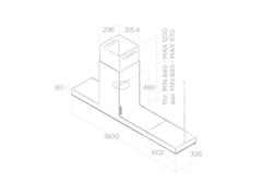 Hút mùi đảo Elica HAIKU ISLAND BLACK