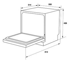 Máy rửa bát Hafele 539.20.600