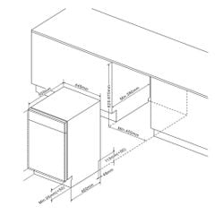 Máy rửa chén âm toàn phần Fagor 3LVF-42IT
