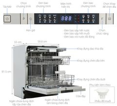 Máy rửa bát âm tủ Hafele HDW-FI60AB 538.21.330
