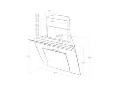 Máy hút mùi áp tường elica SINFONIA